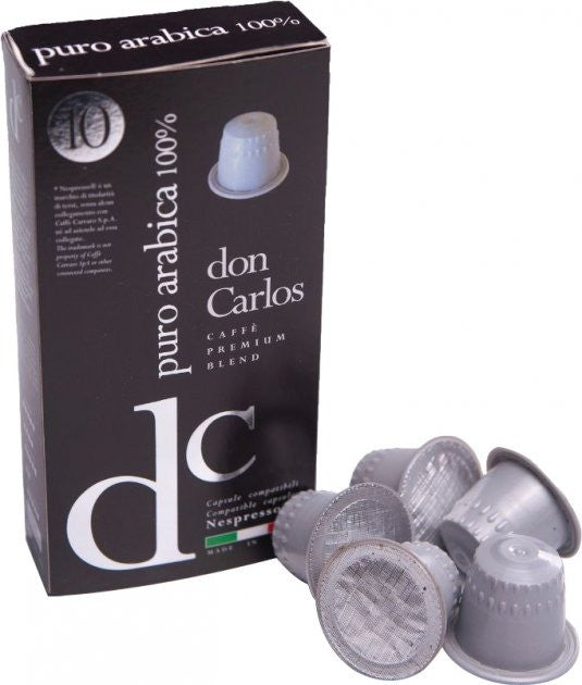 Kapsułki Carraro don Carlos Puro Arabica 100% Nespresso