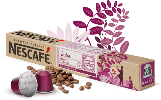 Kawa w kapsułkach Nespresso Nescafé India Farmers Origins