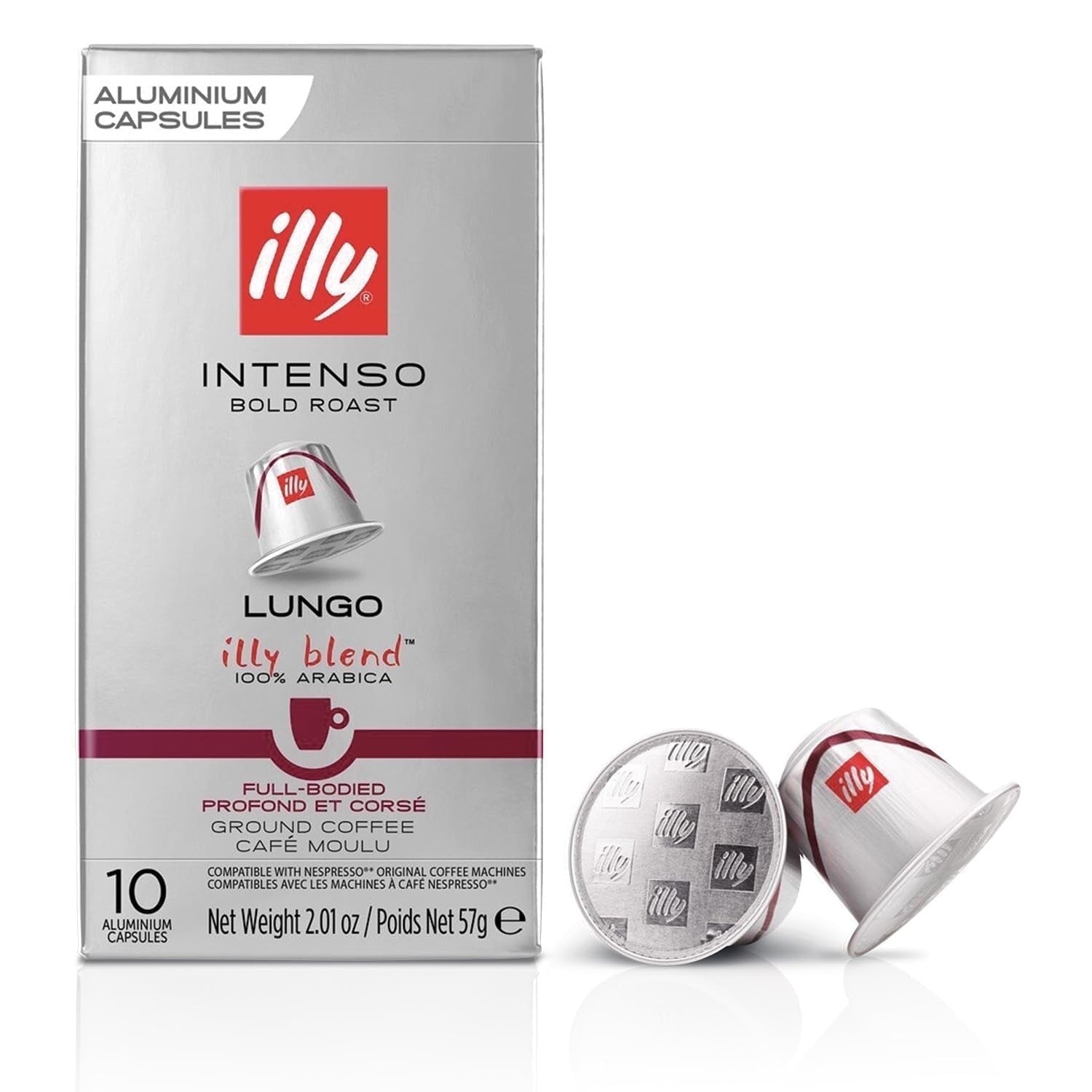 Kapsułki do kawy Illy Intenso Lungo 10 szt., kompatybilne z Nespresso*, 100% Arabica