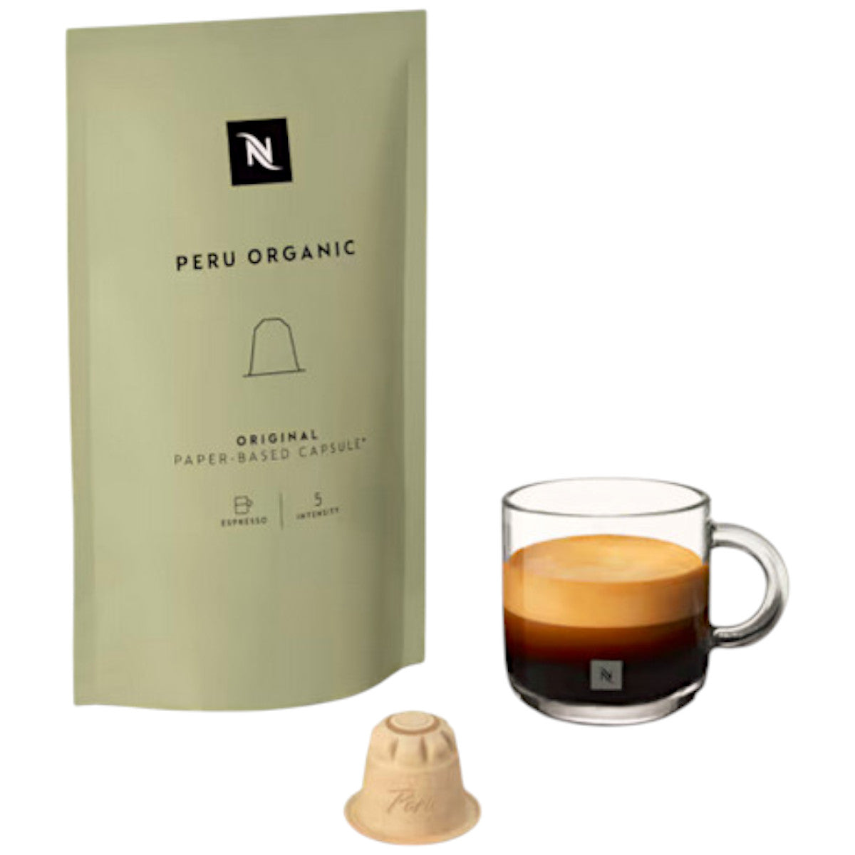 Kapsułki kawy Nespresso Peru Organic Original Comostabili