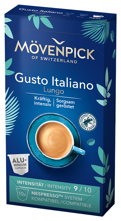 Kawa w kapsułkach Mövenpick Gusto Italiano Lungo 10 szt