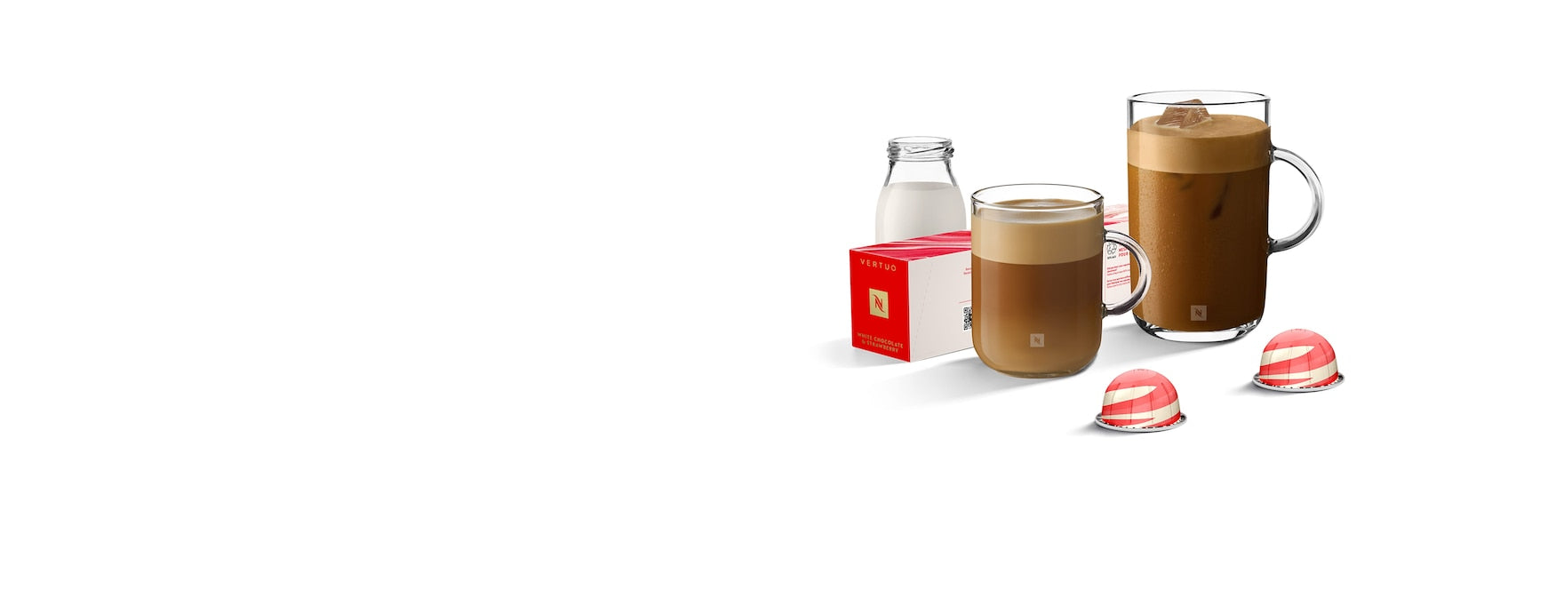 Kapsułki do kawy Nespresso Vertuo Biała Czekolada i Truskawka 230 ml