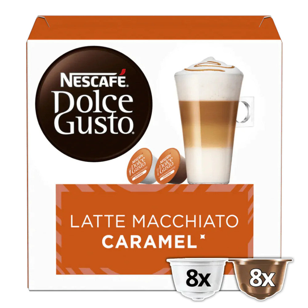 Kawa w kapsułkach Nescafé Dolce Gusto Latte Macchiato Karmelowa, 16 szt.