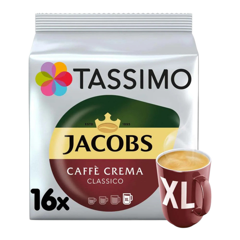 Kapsułki do kawy Tassimo Jacobs Caffe Crema Classico XL, 16 szt.