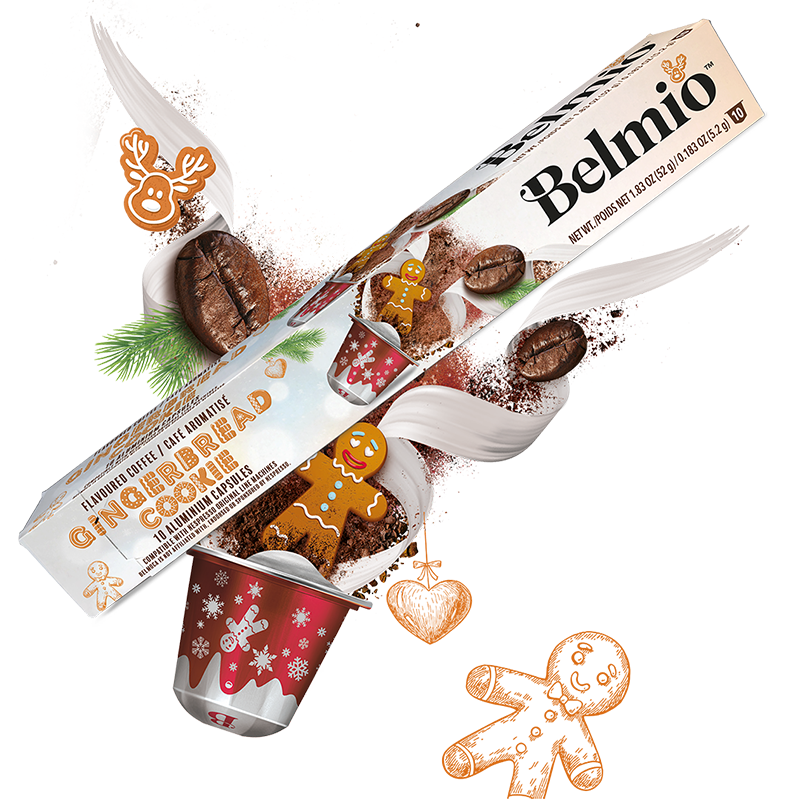 Kapsułki do kawy Belmio Gingerbread Cookie Nespresso format
