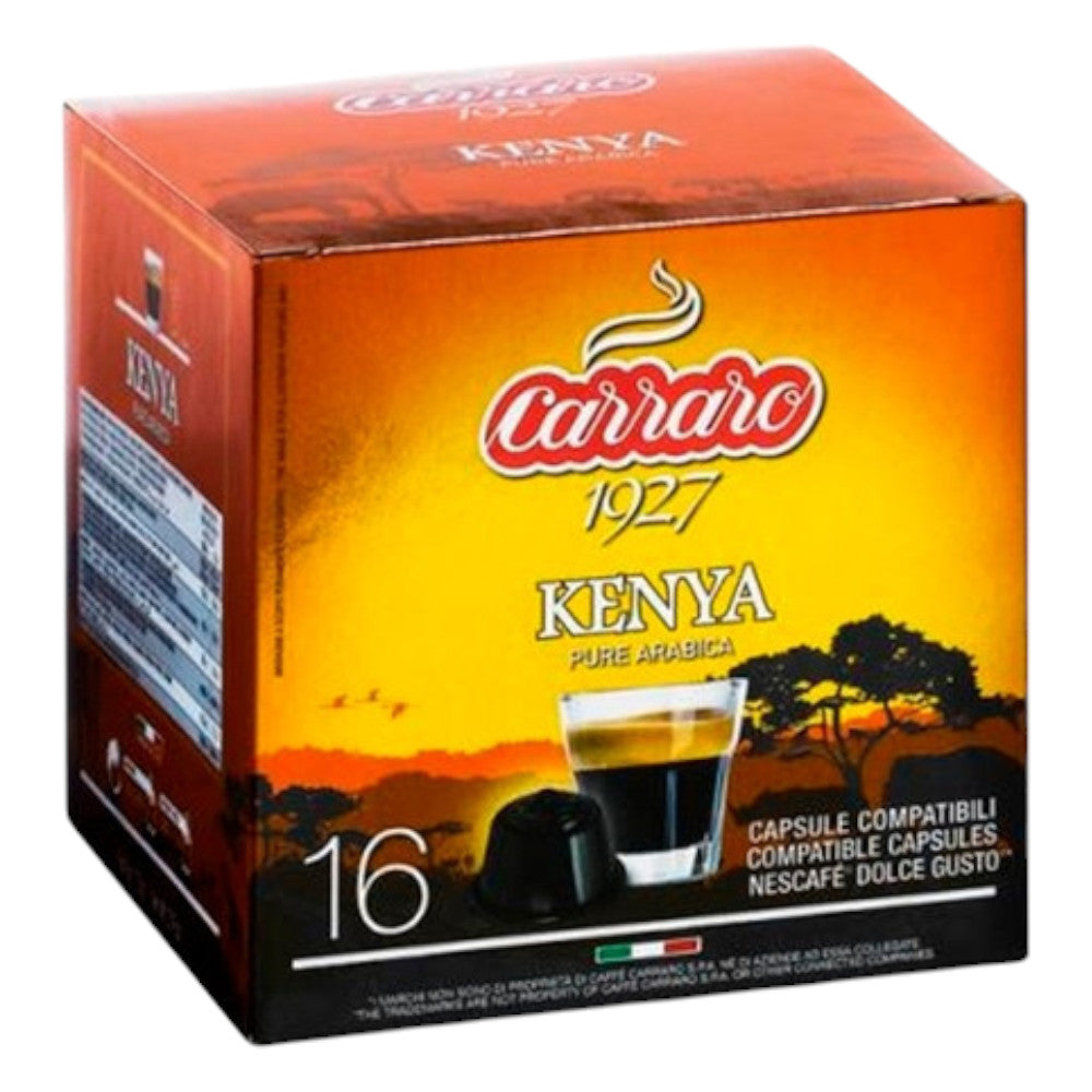 Kawa w kapsułkach Carraro Dolce Gusto Single Origin Kenia, 16 szt.