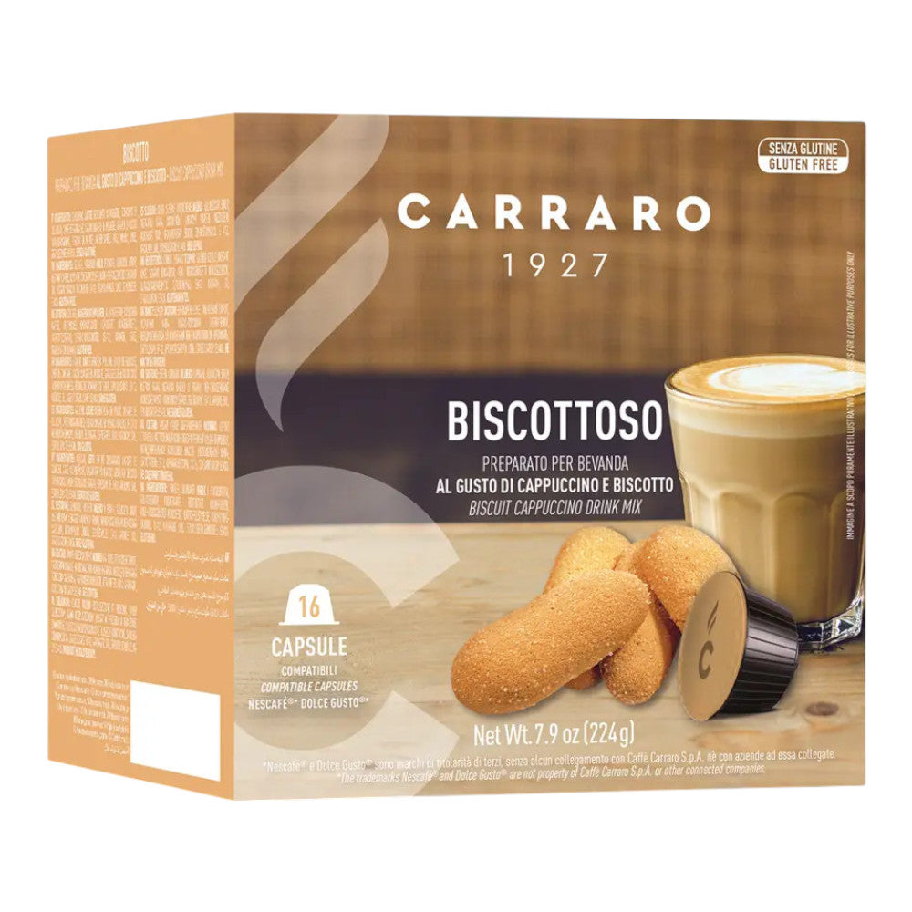 Kawa w kapsułkach Carraro Dolce Gusto Biscottoso, 16 szt.