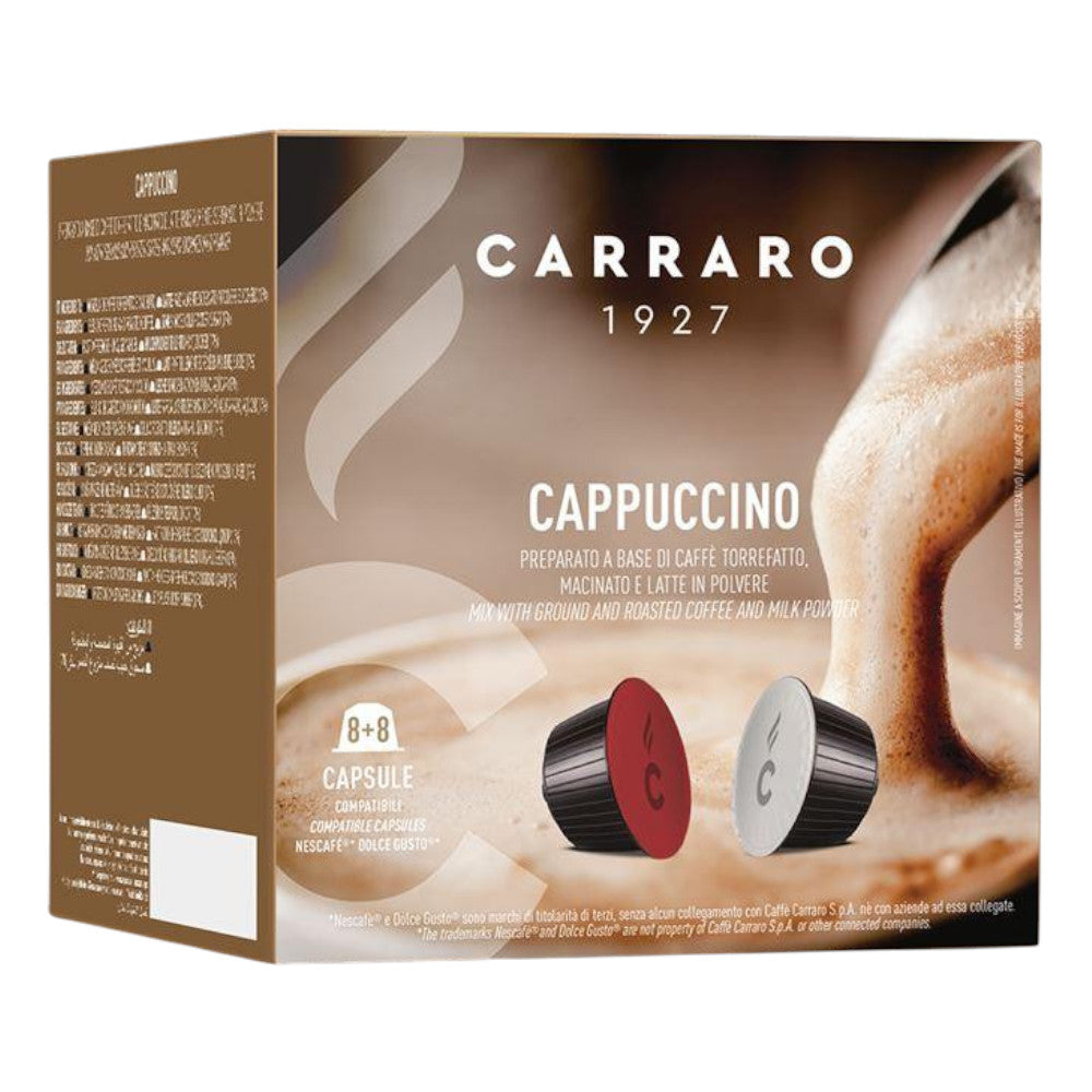 Kawa w kapsułkach Carraro Dolce Gusto Cappuccino, 16 szt.