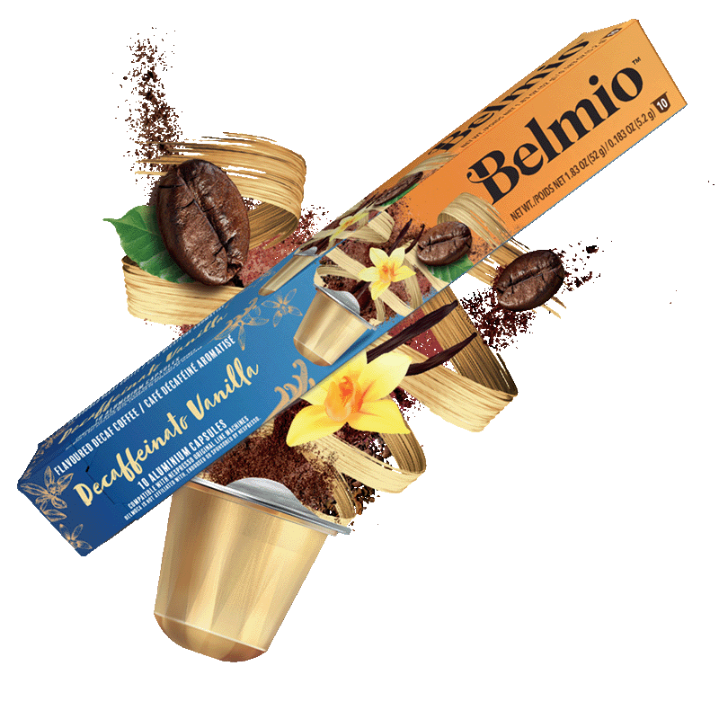 Kawa w formacie Nespresso w kapsułkach Belmio Decaffeinato Vanilla