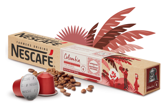 Kawa w kapsułkach Nespresso Nescafé Colombia Farmers Origins