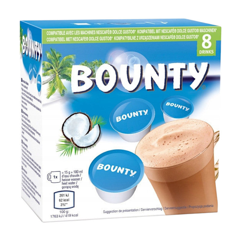 Gorąca czekolada w kapsułkach Nescafe Dolce Gusto Bounty, 8 szt.