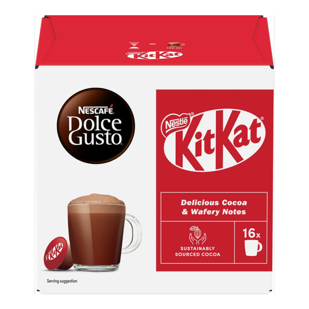 Gorąca czekolada w kapsułkach Nescafe Dolce Gusto KitKat, 16 szt.