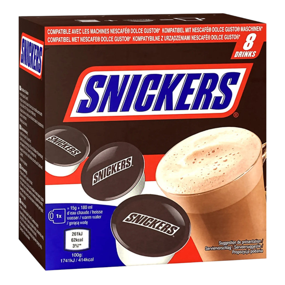 Gorąca czekolada w kapsułkach Nescafe Dolce Gusto Snickers, 8 szt.
