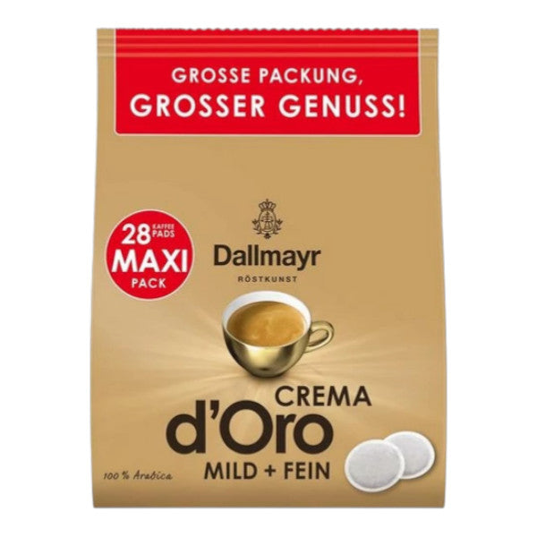 Dzbanek do kawy Senseo Dallmayr Crema d'Oro Mild + Fein, 28 szt.