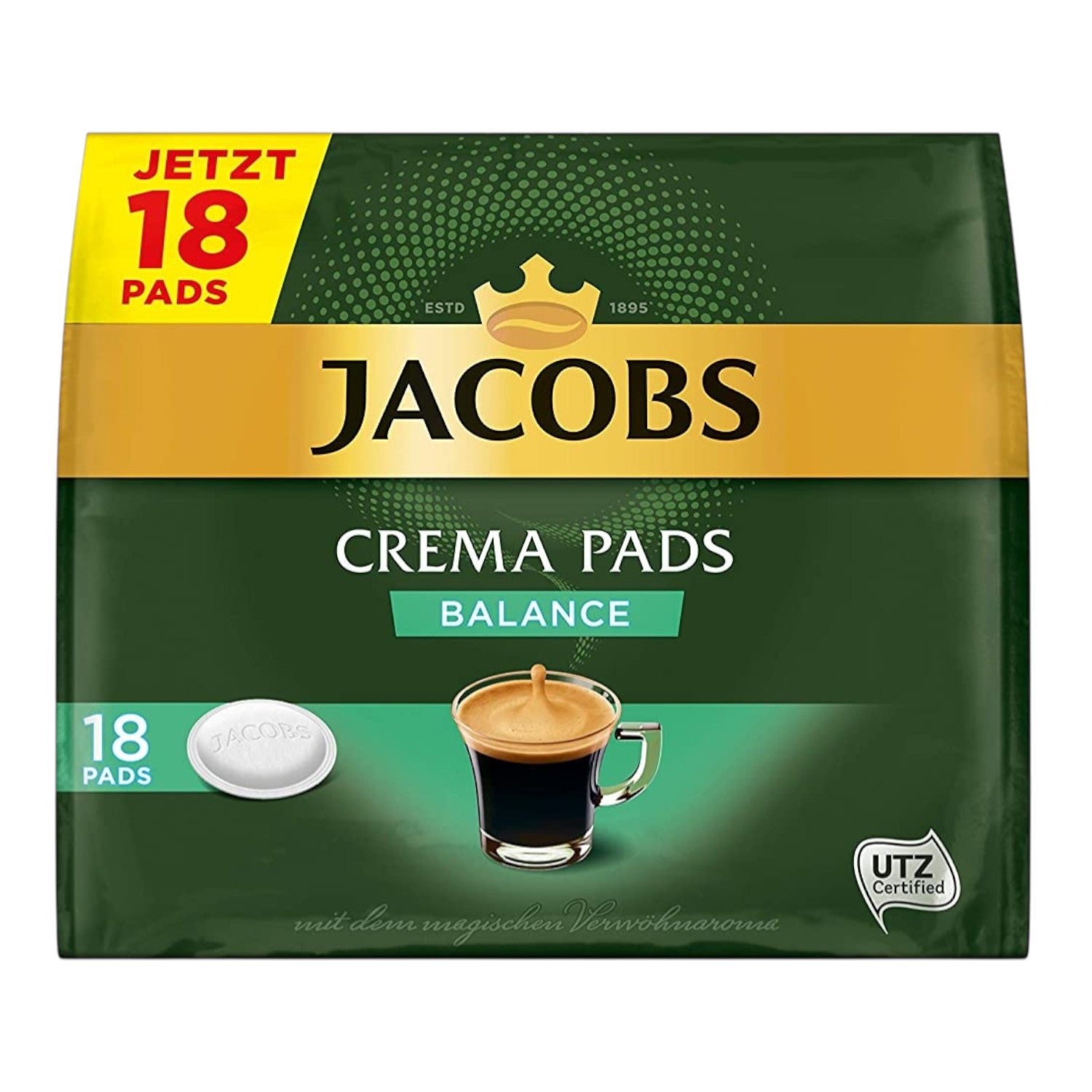 Kawa w torebkach Senseo Jacobs Crema Balance, 18 szt.