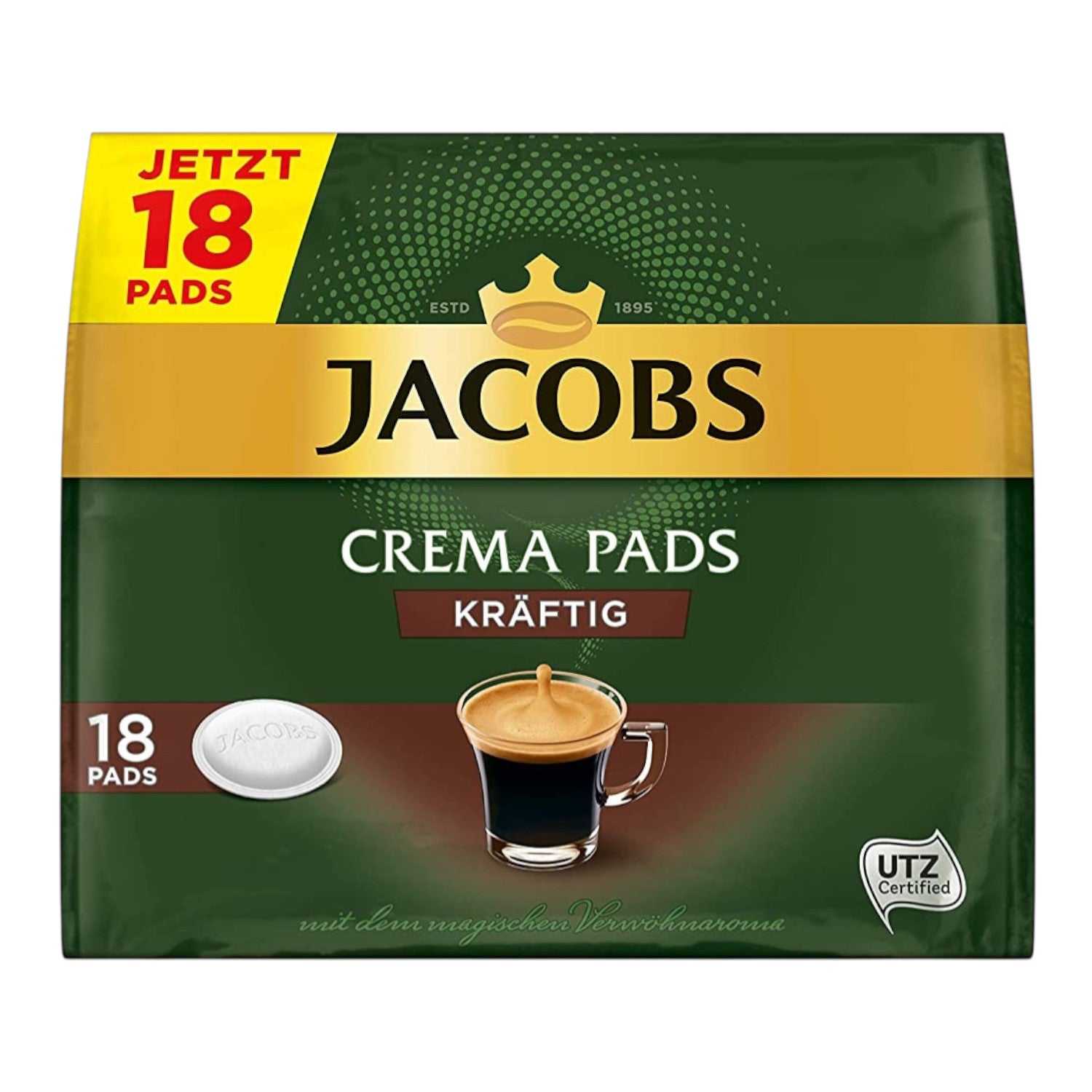 Kawa w torebkach Senseo Jacobs Crema Kraftig, 18 szt.