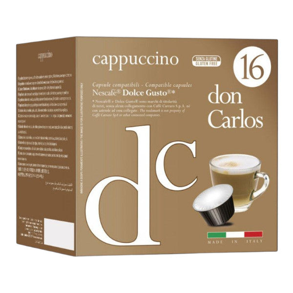Kawa w kapsułkach Carraro Dolce Gusto Don Carlos Cappuccino, 16 szt.