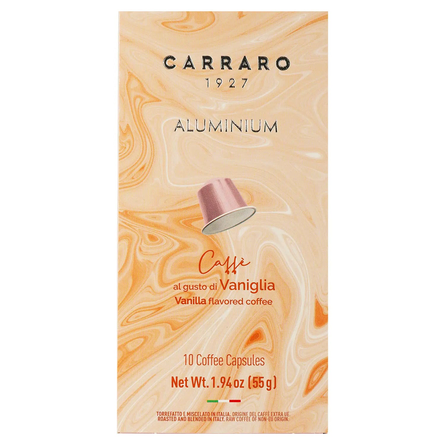 Kawa w kapsułkach Carraro Nespresso Aluminium Vaniglia (10 szt.)