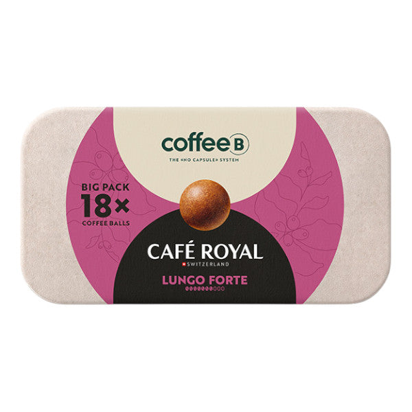 Kawa w kapsułkach CoffeeB by Café Royal Lungo Forte Duże opakowanie, 18 szt.