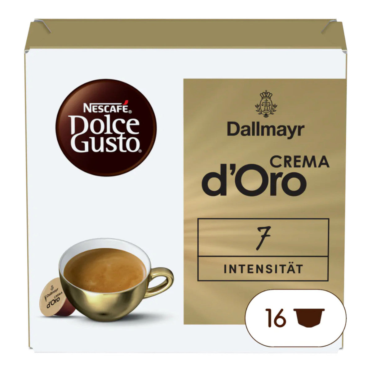 Kawa w kapsułkach Dallmayr Nescafé Dolce Gusto Crema d'Oro, 16 szt.