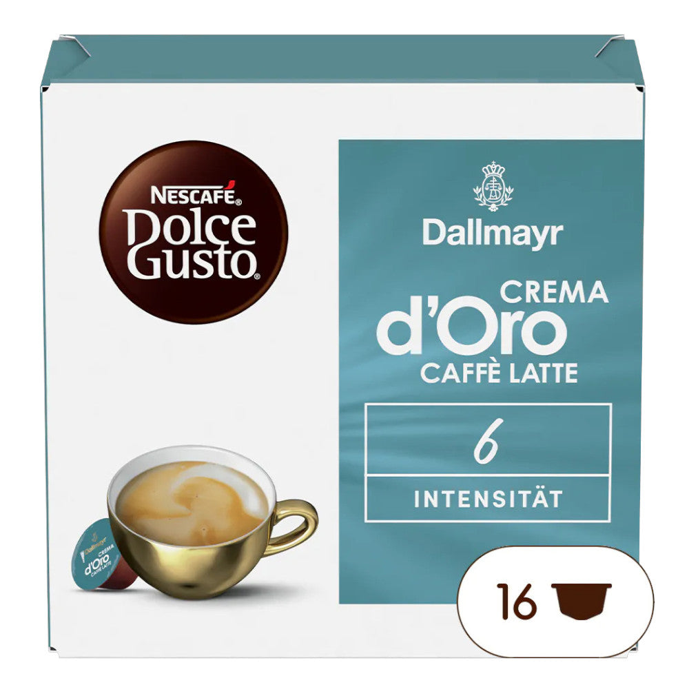 Kawa w kapsułkach Dallmayr Nescafé Dolce Gusto Crema d'Oro Caffè Latte, 16 szt.