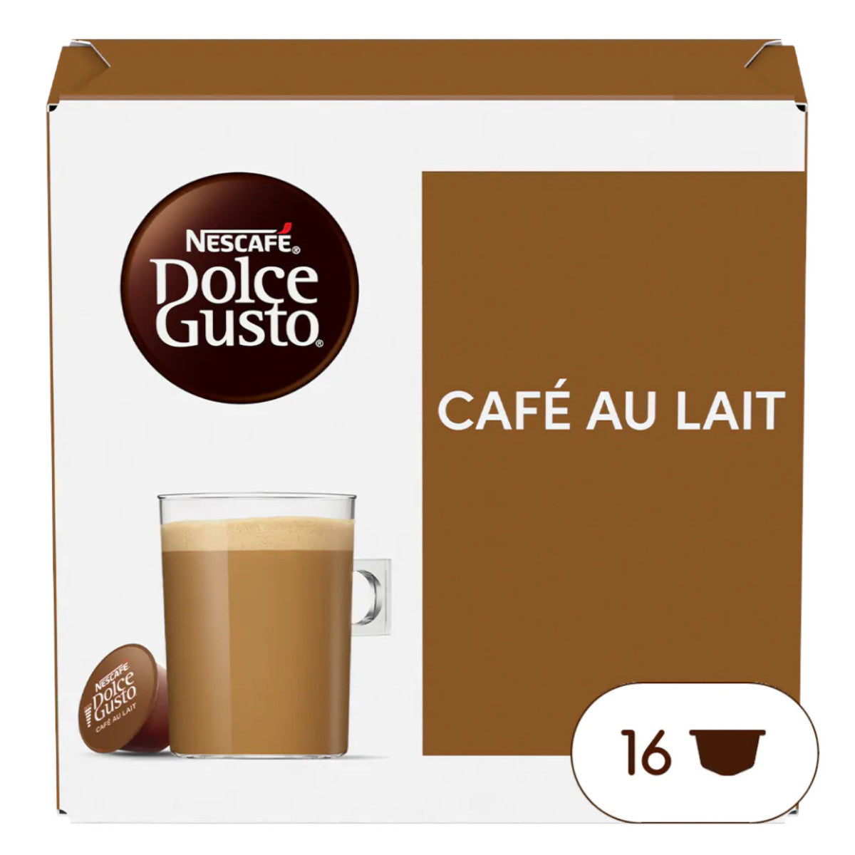 Kawa w kapsułkach Nescafé Dolce Gusto Café au Lait, 16 szt.