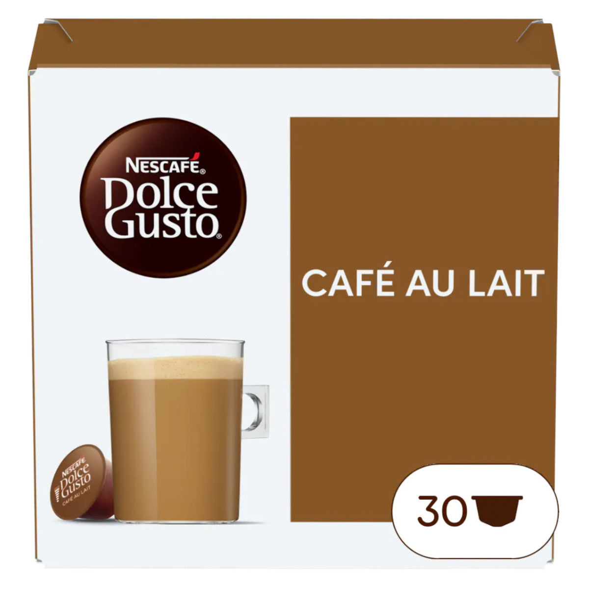 Kawa w kapsułkach Nescafé Dolce Gusto Café au Lait, 30 szt.