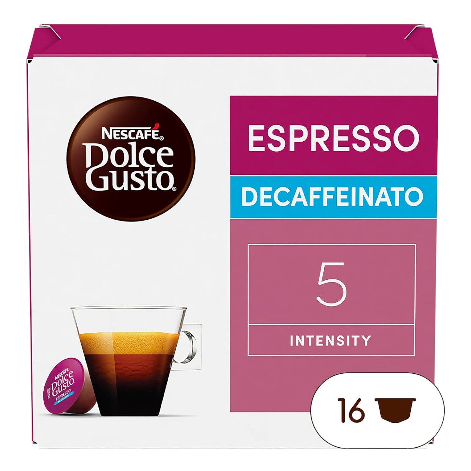 Kawa w kapsułkach Nescafé Dolce Gusto Espresso Decaffeinato, 16 szt.