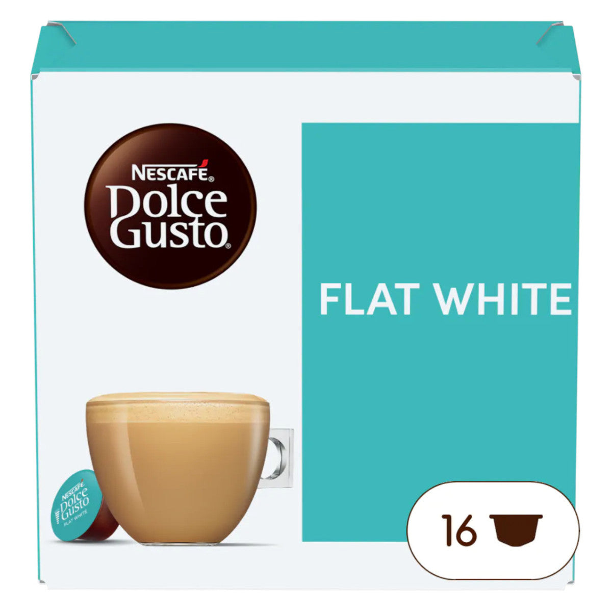 Kapsułki z kawą Nescafé Dolce Gusto Flat White, 16 szt.