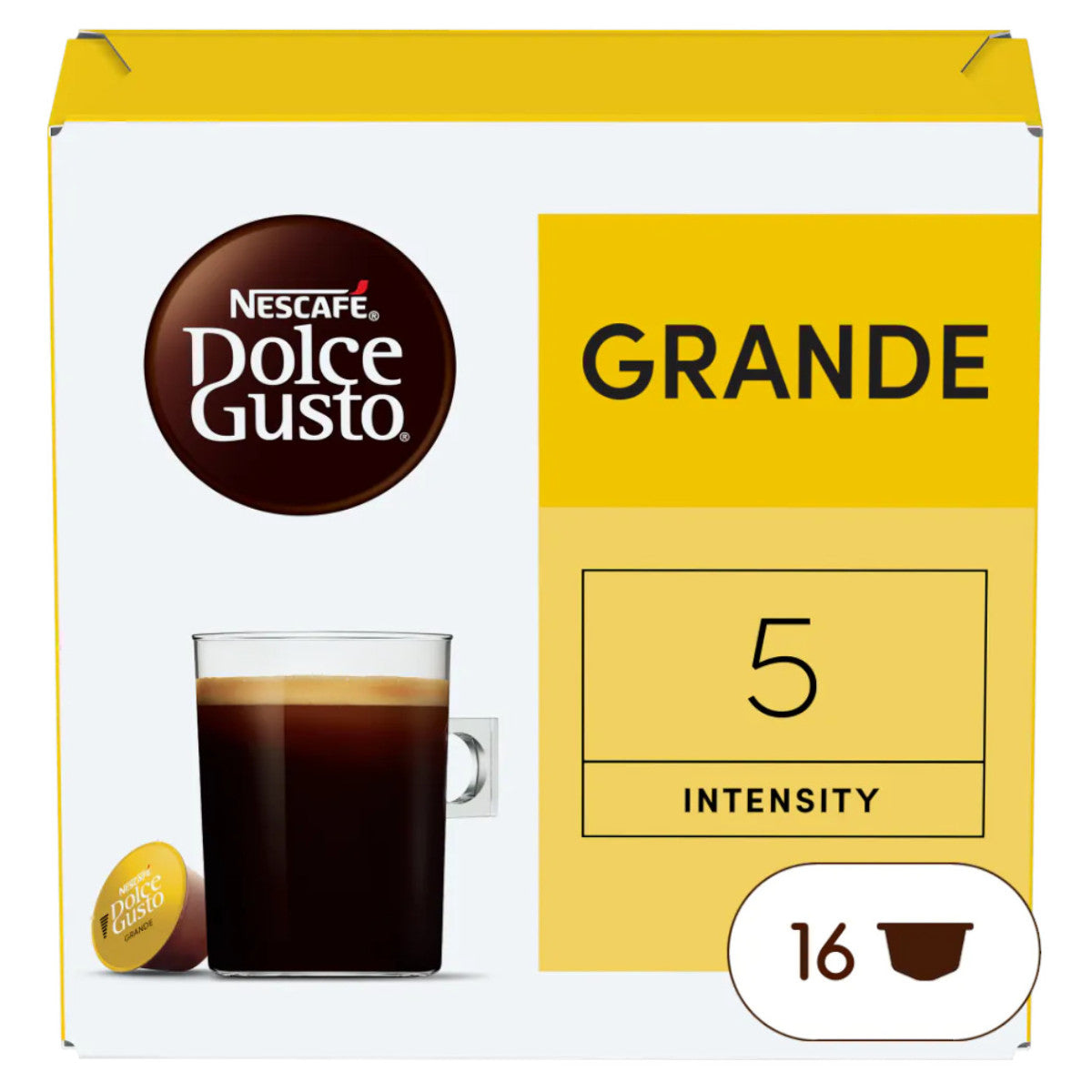 Kawa w kapsułkach Nescafé Dolce Gusto Grande, 16 szt.