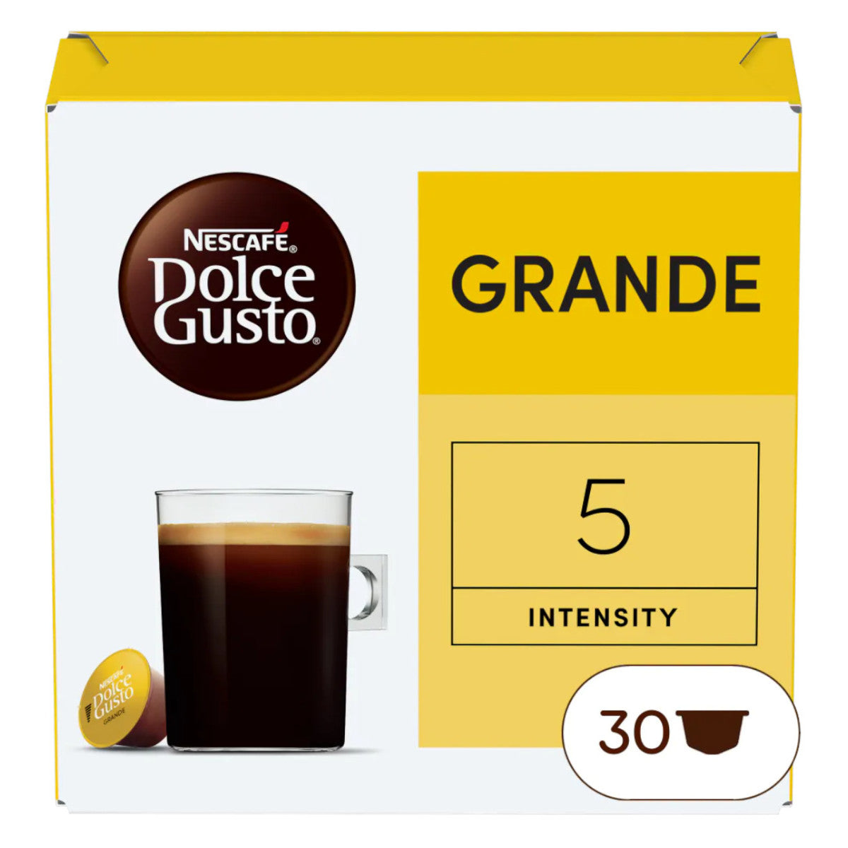 Kawa w kapsułkach Nescafé Dolce Gusto Grande, 30 szt.