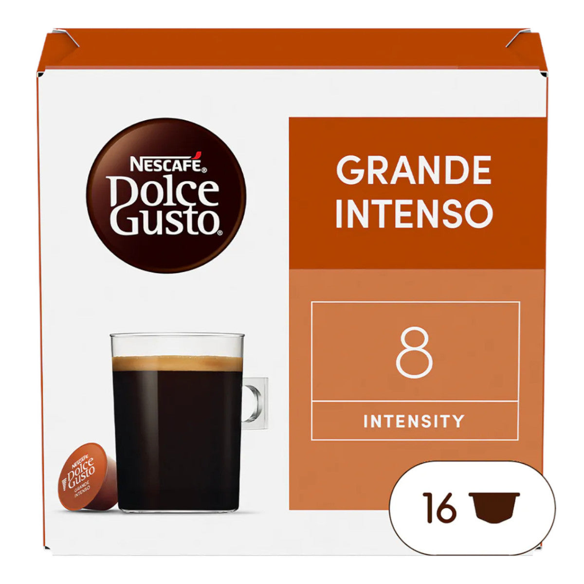 Kawa w kapsułkach Nescafé Dolce Gusto Grande Intenso, 16 szt.