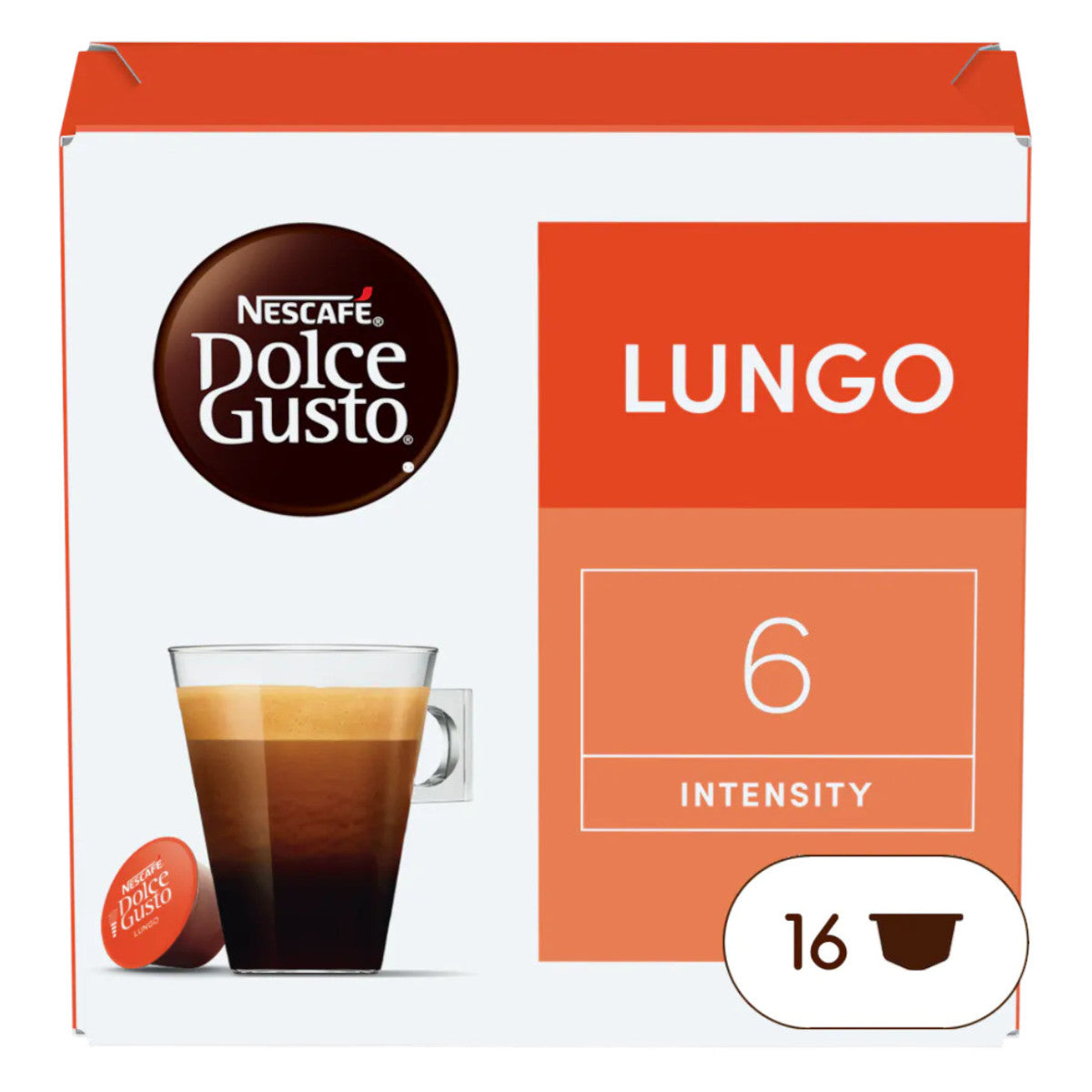 Kawa w kapsułkach Nescafé Dolce Gusto Lungo, 16 szt.