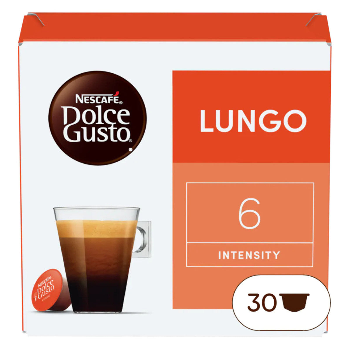 Kawa w kapsułkach Nescafé Dolce Gusto Lungo, 30 szt.
