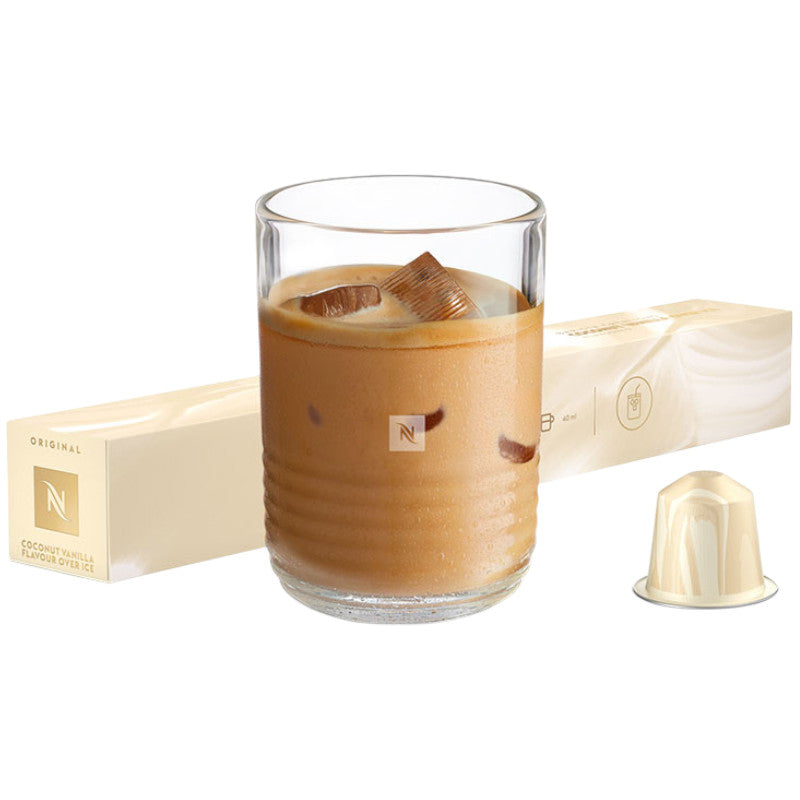 Kawa kapsułkowa Nespresso o smaku kokosa i wanilii na lodzie