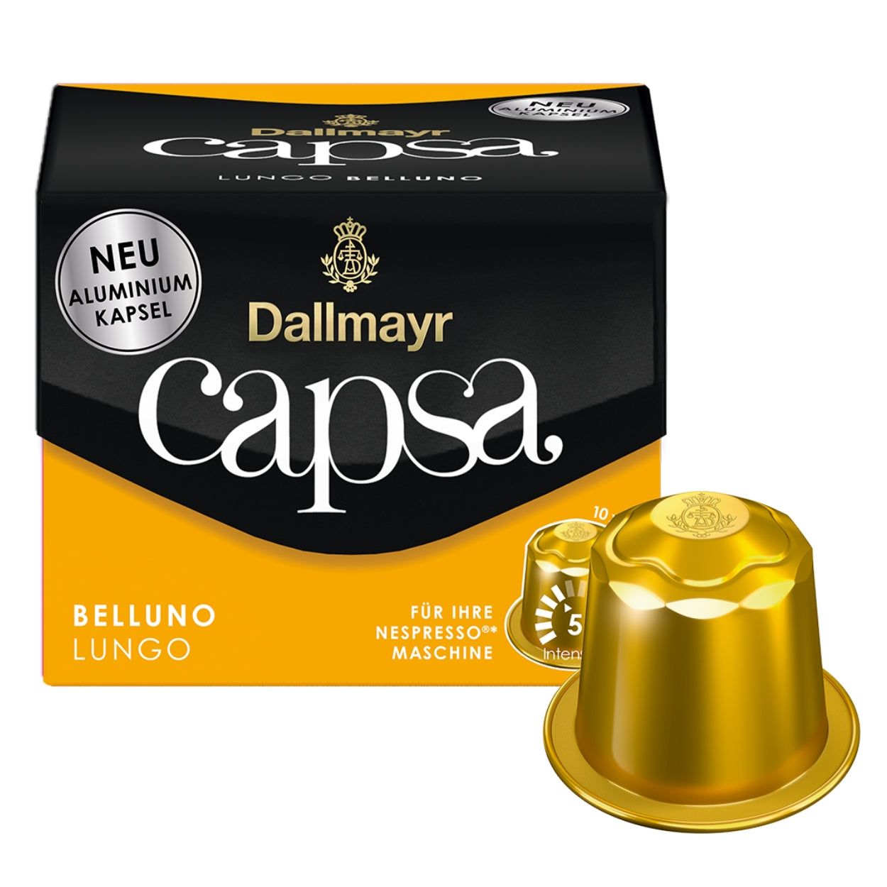 Kawa w kapsułkach Nespresso Dallmayr Capsa Lungo Belluno, 10 szt.