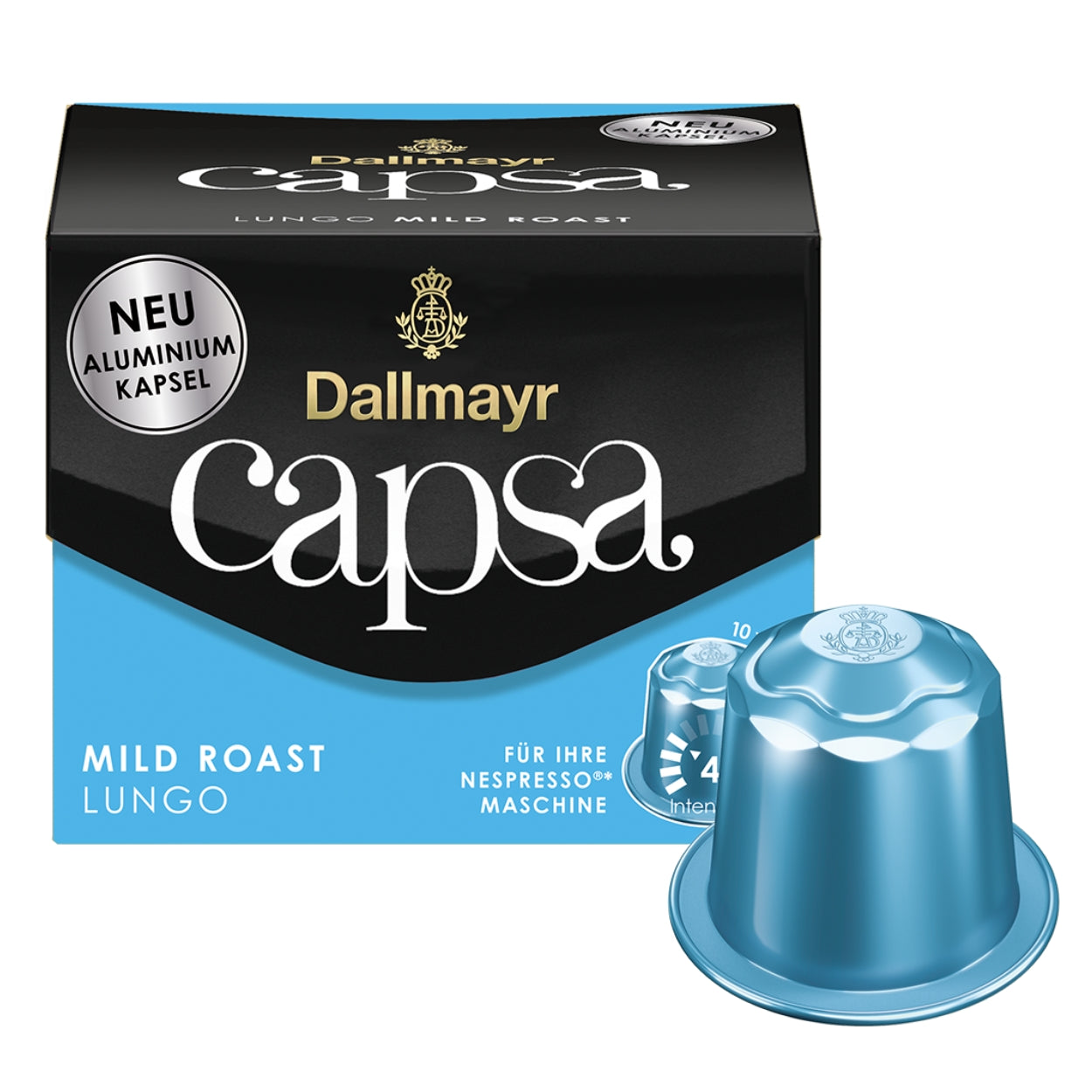 Kapsułki z kawą Nespresso Dallmayr Capsa Lungo Mild Roast, 10 szt.