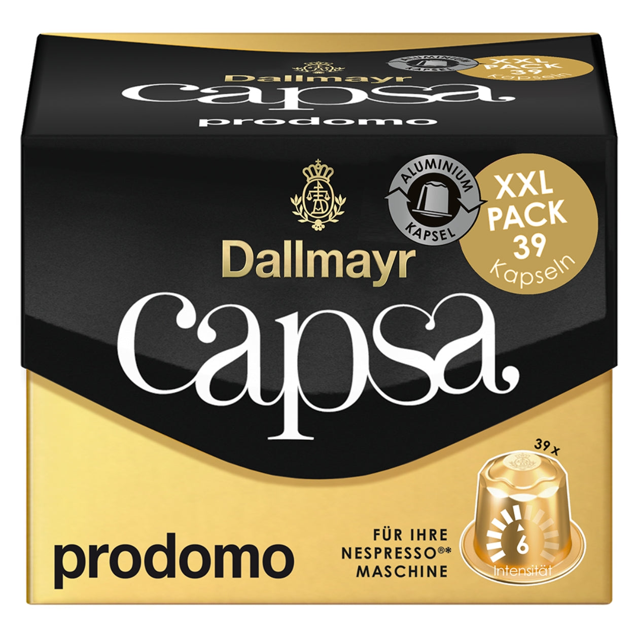 Kawa w kapsułkach Nespresso Dallmayr Capsa Prodomo XXL, 39 szt.
