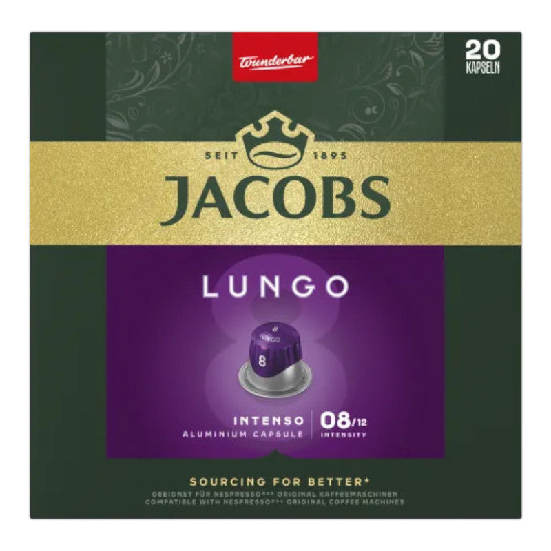 Kawa w kapsułkach Nespresso Jacobs Lungo 8 Intenso, 20 szt.