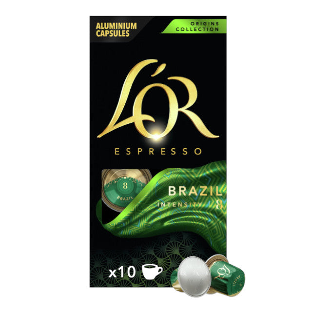 Kapsułki z kawą Nespresso L'OR Espresso Brazil, 10 szt.