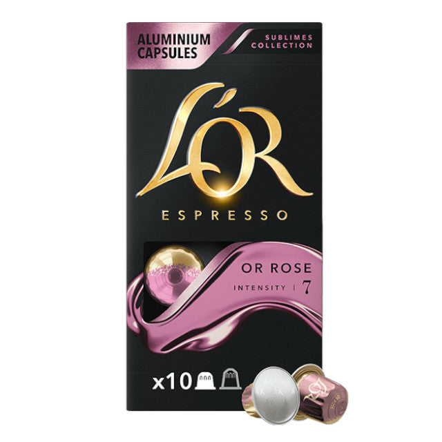 Kapsułki do kawy Nespresso L'OR Espresso Or Rose, 10 szt.