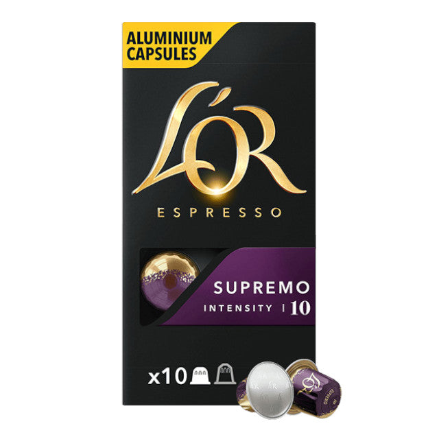 Kapsułki z kawą Nespresso L'OR Espresso Supremo, 10 szt.