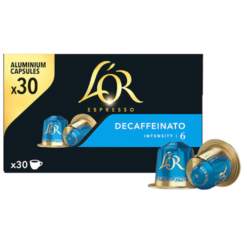Kawa w kapsułkach Nespresso L'OR Maxi Pack Espresso Decaffeinato, 30 szt.