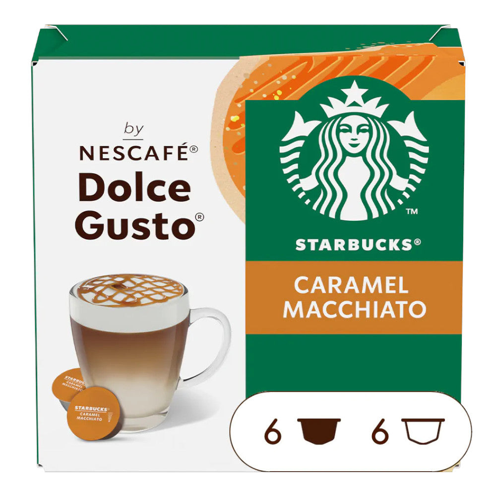 Kawa w kapsułkach Starbucks Nescafé Dolce Gusto Caramel Macchiato, 12 szt.