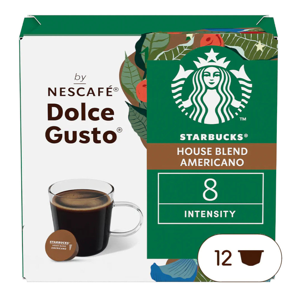 Kapsułki kawy Starbucks Nescafé Dolce Gusto House Blend Americano, 12 szt.
