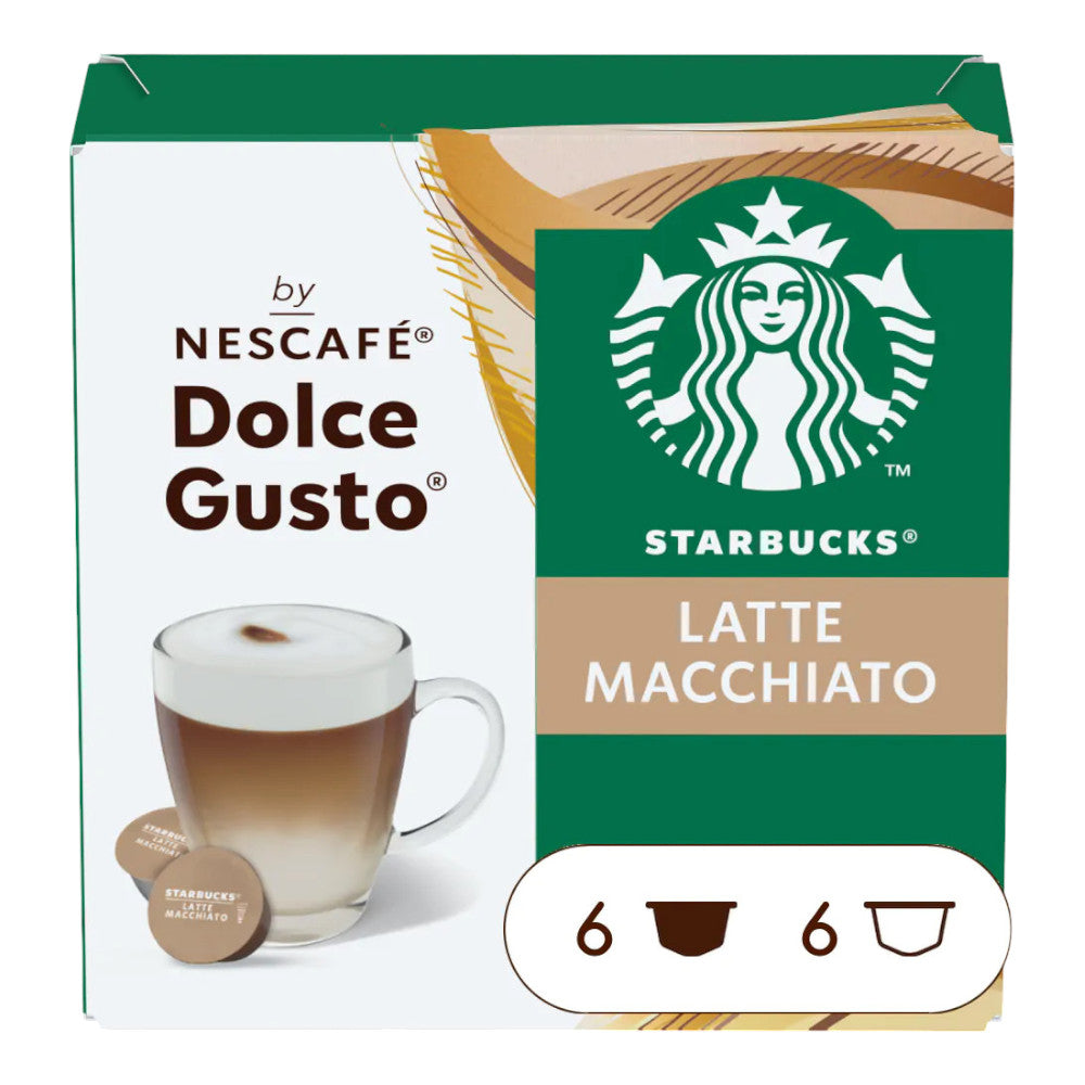 Kawa w kapsułkach Starbucks Nescafé Dolce Gusto Latte Macchiato, 12 szt.