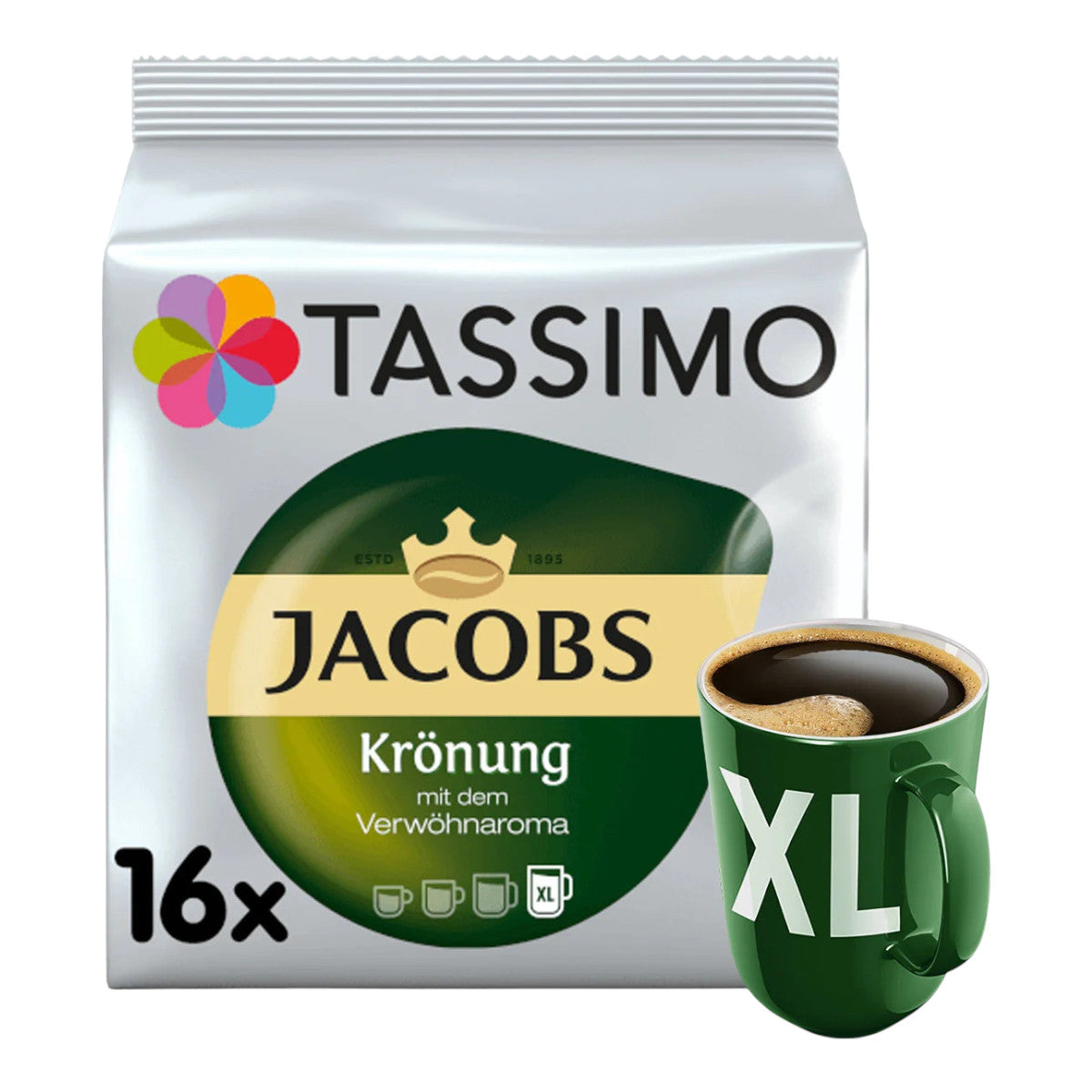 Kapsułki z kawą Tassimo Jacobs Kronung XL, 16 szt.