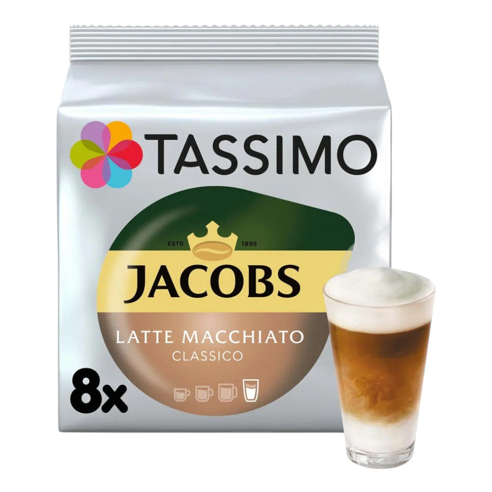 Kawa w kapsułkach Tassimo Jacobs Latte Macchiato Classico, 8 szt.