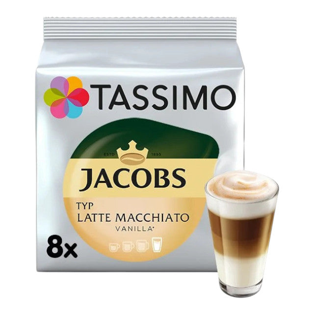 Kawa w kapsułkach Tassimo Jacobs Latte Macchiato Vanilla, 8 szt.